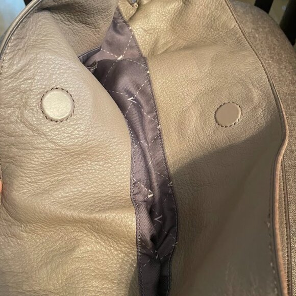 Nella Leather and Suede Hobo Bag Vince Camuto, Mink color - Picture 13 of 16